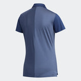 ADIDAS WOMEN'S STRIPE GOLF POLO SHIRT - TECH INDIGO