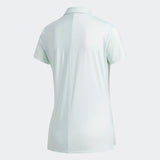 ADIDAS WOMEN'S STRIPE GOLF POLO SHIRT - DASH GREEN