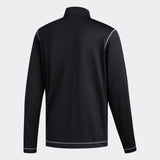 ADIDAS MEN'S UV PROTECTION 1/4 GOLF ZIP SWEATSHIRT - BLACK