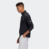 ADIDAS MEN'S UV PROTECTION 1/4 GOLF ZIP SWEATSHIRT - BLACK