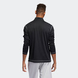 ADIDAS MEN'S UV PROTECTION 1/4 GOLF ZIP SWEATSHIRT - BLACK