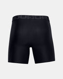 UNDER ARMOUR MENS TECH 6" GOLF BOXERJOCK - 2 PACK - BLACK