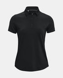 UNDER ARMOUR MEN'S WOMEN'S ZINGER SHORT SLEEVE GOLF POLO - BLACK