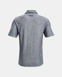 UNDER ARMOUR MEN'S T2G GOLF POLO - STEEL / BLACK / GRAY