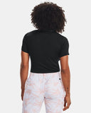 UNDER ARMOUR MEN'S WOMEN'S ZINGER SHORT SLEEVE GOLF POLO - BLACK