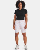 UNDER ARMOUR MEN'S WOMEN'S ZINGER SHORT SLEEVE GOLF POLO - BLACK