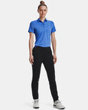 UNDER ARMOUR WOMEN'S ZINGER SHORT SLEEVE GOLF POLO - VERSA BLUE / OXFORD BLUE / METALLIC SILVER