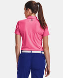 UNDER ARMOUR WOMEN'S ZINGER SHORT SLEEVE GOLF POLO - PINK