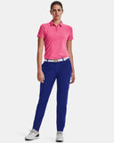 UNDER ARMOUR WOMEN'S ZINGER SHORT SLEEVE GOLF POLO - PINK