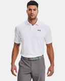 UNDER ARMOUR MEN'S T2G GOLF POLO - WHITE