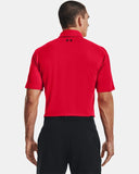 UNDER ARMOUR MEN'S T2G GOLF POLO - RADIO RED / BLACK