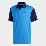 ADIDAS MEN'S ULTIMATE365 CAMO-EMBOSSED GOLF POLO SHIRT - Collegiate Navy / True Blue
