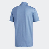 ADIDAS MEN'S ULTIMATE365 HEATHER GOLF POLO SHIRT - Dark Marine / True Blue