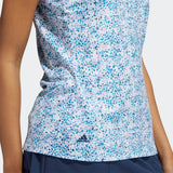 ADIDAS WOMEN'S ULTIMATE365 PRIMEGREEN SLEEVELESS GOLF POLO SHIRT - WHITE / VIOLET TONE