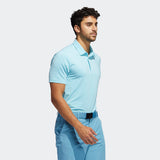 ADIDAS MEN'S ULTIMATE365 PRINTED GOLF POLO SHIRT - Hazy Sky / Hazy Blue