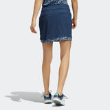 ADIDAS WOMEN'S ULTIMATE365 PRINTED PRIMEGREEN GOLF SKORT - CREW NAVY