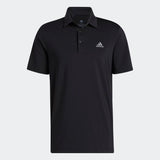 ADIDAS MEN'S ULTIMATE365 SOLID LEFT CHEST GOLF POLO SHIRT - BLACK