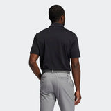 ADIDAS MEN'S ULTIMATE365 SOLID LEFT CHEST GOLF POLO SHIRT - BLACK