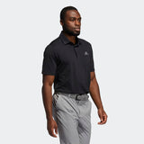 ADIDAS MEN'S ULTIMATE365 SOLID LEFT CHEST GOLF POLO SHIRT - BLACK