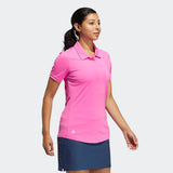 ADIDAS WOMEN'S ULTIMATE365 SOLID GOLF POLO SHIRT - SCREAMING PINK