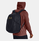 UNDER ARMOUR Gameday 2.0 Backpack Bag - Black / Metallic Gold Luster