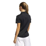 ADIDAS WOMEN'S PERFORMANCE PRIMEGREEN GOLF POLO SHIRT - BLACK