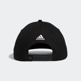 ADIDAS MEN'S SCRIPT CURVED SNAPBACK GOLF HAT - BLACK