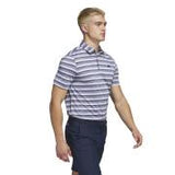 ADIDAS MEN'S Two-tone striped golf polo shirt - navy