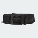 ADIDAS MEN'S BRAIDED STRETCH GOLF BELT - BLACK