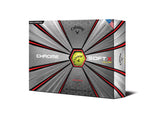 CALLAWAY CHROME SOFT X YELLOW GOLF BALLS - 1 DOZEN
