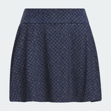 ADIDAS WOMEN'S PRINTED 16-INCH GOLF SKORT - Collegiate Navy / Shadow Navy