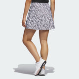 ADIDAS WOMEN'S PRINTED 16-INCH GOLF SKORT - Black / White