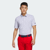 ADIDAS MEN'S SPACE DYE GOLF POLO SHIRT - White