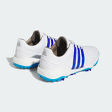 ADIDAS MEN'S TOUR360 22 GOLF SHOES - Cloud White / Lucid Blue / Silver Metallic