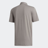 ADIDAS MEN'S ULTIMATE365 STRIPED SHORT SLEEVE GOLF SHIRT - GREY/WHITE