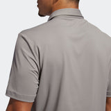 ADIDAS MEN'S ULTIMATE365 STRIPED SHORT SLEEVE GOLF SHIRT - GREY/WHITE