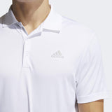 ADIDAS MEN'S PERFORMANCE PRIMEGREEN GOLF POLO SHIRT LC - WHITE