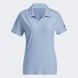 ADIDAS WOMEN'S GO-TO PRIMEGREEN SHORT SLEEVE GOLF POLO SHIRT - CREW NAVY / AMBIENT SKY