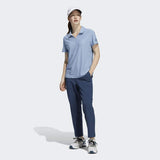 ADIDAS WOMEN'S GO-TO PRIMEGREEN SHORT SLEEVE GOLF POLO SHIRT - CREW NAVY / AMBIENT SKY