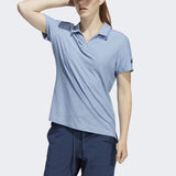 ADIDAS WOMEN'S GO-TO PRIMEGREEN SHORT SLEEVE GOLF POLO SHIRT - CREW NAVY / AMBIENT SKY