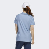 ADIDAS WOMEN'S GO-TO PRIMEGREEN SHORT SLEEVE GOLF POLO SHIRT - CREW NAVY / AMBIENT SKY