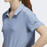 ADIDAS WOMEN'S GO-TO PRIMEGREEN SHORT SLEEVE GOLF POLO SHIRT - CREW NAVY / AMBIENT SKY