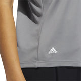ADIDAS WOMEN'S PERFORMANCE PRIMEGREEN GOLF POLO SHIRT - GREY