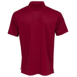 NIKE MEN'S DRI-FIT PLAYER MICRO PRINT GOLF POLO - POMEGRANATE/BRUSHED SILVER