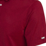 NIKE MEN'S DRI-FIT PLAYER MICRO PRINT GOLF POLO - POMEGRANATE/BRUSHED SILVER