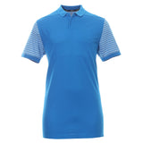 NIKE MEN'S DRY CLASSIC STRIPE GOLF POLO - BLUE/WHITE