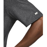 NIKE DRI-FIT PLAYER MICRO PRINT POLO - DARK SMOKE GREY/BRUSHED SILVER