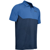 UNDER ARMOUR MEN'S TOUR TIPS BLOCKED GOLF POLO SHIRT
