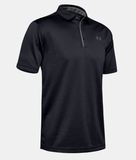 UNDER ARMOUR TECH™ POLO - BLACK / GRAPHITE