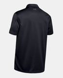 UNDER ARMOUR TECH™ POLO - BLACK / GRAPHITE